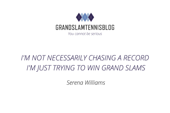 Serena Williams op zoek naar winst in grand slams.