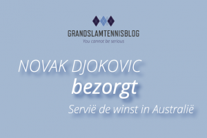 Novak Djokovic bezorgde Servië twee punten in Australië.