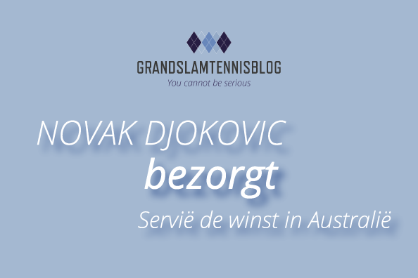 Novak Djokovic bezorgde Servië twee punten in Australië.
