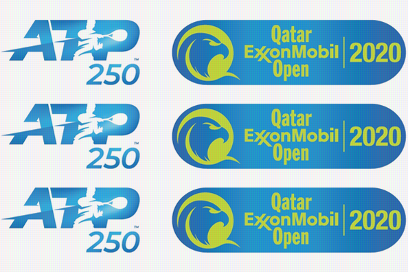 Logo voor het ATP tennistoernooi van Doha.