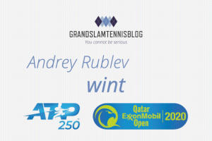 Andrey Rublev wint Qatar Exxonmobil open in Doha.