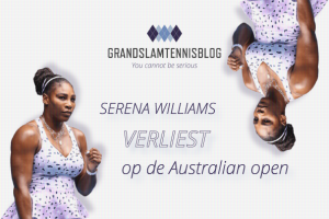 Wang verrast Serena Williams op Australian open 2020.