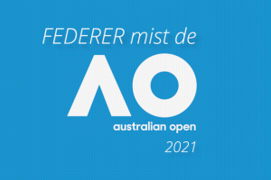 Roger Federer mist de Australian open van 2021.