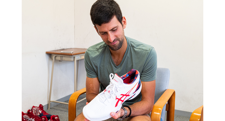 Djokovic nieuwe schoen