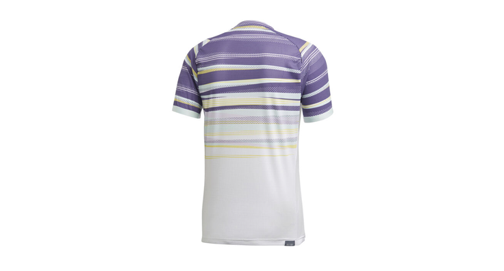 Achterzijde Adidas wedstrijd shirt Dominic Thiem voor de Australian open 2020.