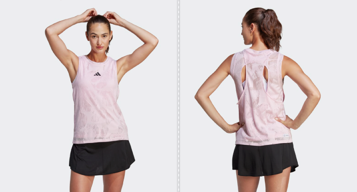 Adidas Melbourne styles dames roze shirt.