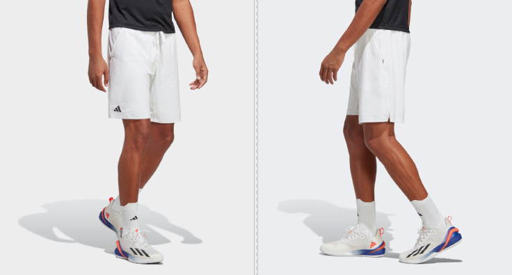 Witte tennisbroek van Adidas in de nieuwe Melbourne styles.