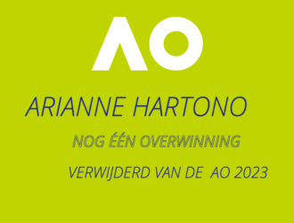 Arianne Hartono dicht bij hoofdtoernooi Australian open 2023.