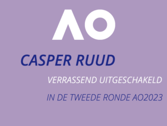 Casper Ruud nu al uitgeschakeld in Australië.