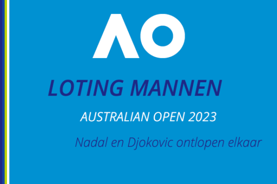 Nadal en Djokovic in bovenste en onderste schema.