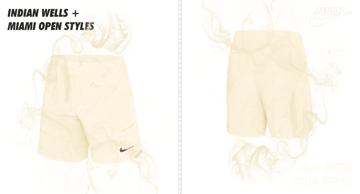 Korte tennisbroek Nike Indian Wells + Miami open kleding voor heren.