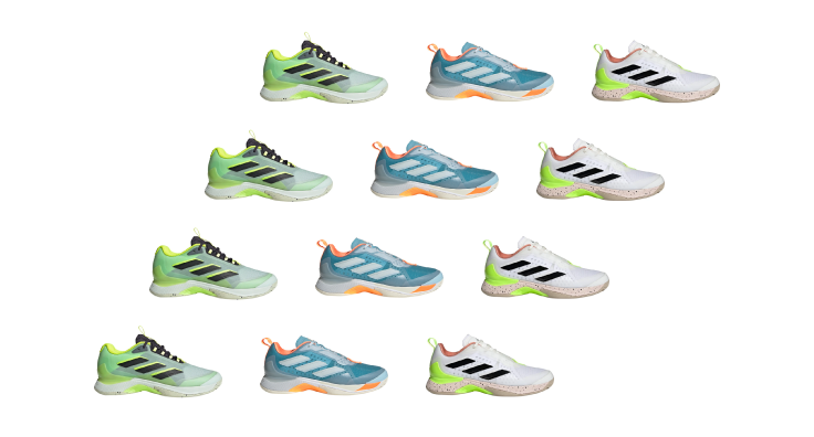 Overzicht van alle Adidas tennisschoenen.