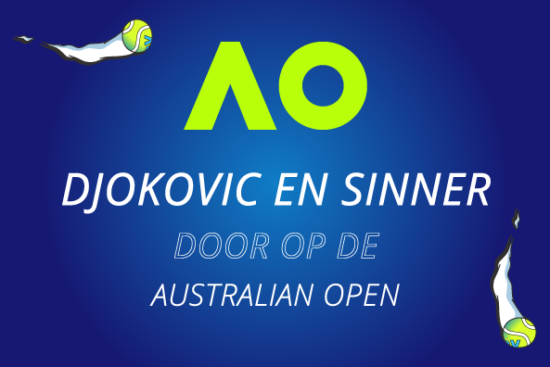 Djokovic en Sinner door in Melbourne.