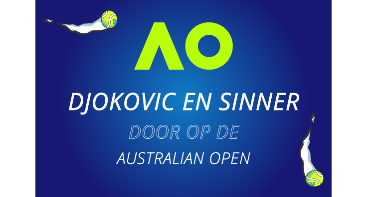 Djokovic en Sinner door in Melbourne.