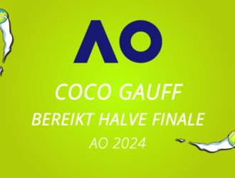 Coco Gauff bereikt halve finale op de Australian open.