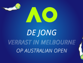 Jesper de Jong heeft in Melbourne verrassend de tweede ronde behaald op de Australian open.