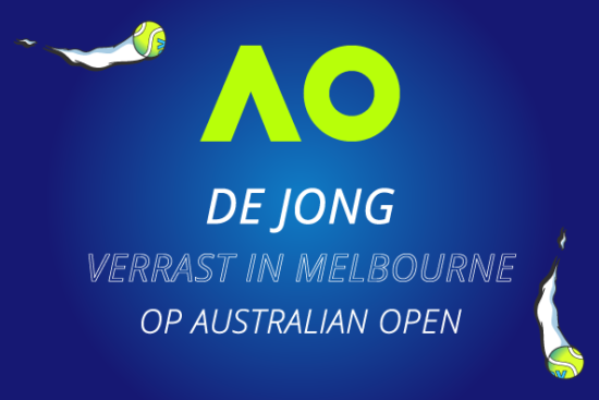 Jesper de Jong heeft in Melbourne verrassend de tweede ronde behaald op de Australian open.