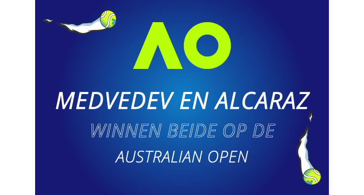Medvedev en Alcaraz naar 1/4 finale Australian open.