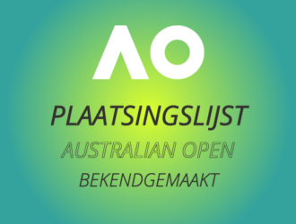 Plaatsingslijst Australian open 2024.