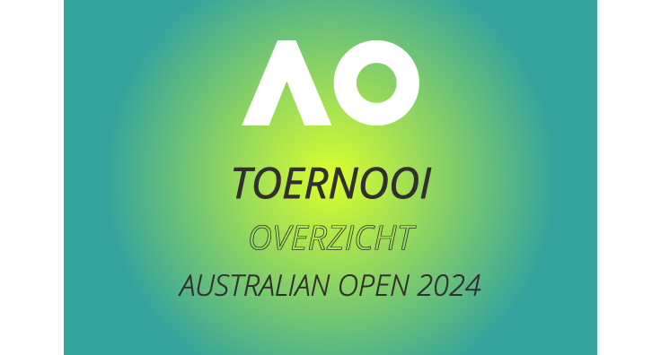 Toernooischema van de Australian open bekendgemaakt in Melbourne.