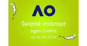 Świątek ontnsapt op de Australian open.