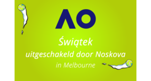 Świątek verliest in derde ronde Australian open.