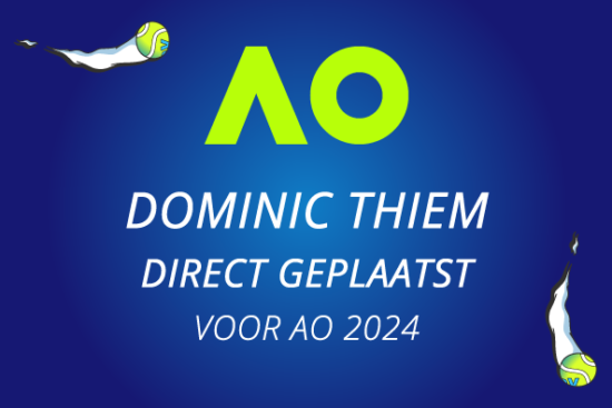 Dominic Thiem direct geplaatst voor Australian open.