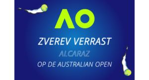Alexander Zverev heeft in Melbourne overtuigend de laatste 4 bereikt.