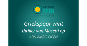 Tallon Griekspoort overleeft 2 matchtpoints.