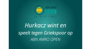 Hubert Hurkacz in 2e ronde tegen Griekspoor.