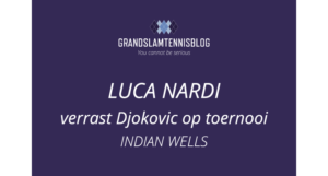 Luca Nardi verslaat Novak Djokovic.