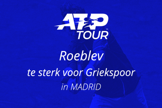 Roeblev te sterk voor Griekspoor in Madrid.