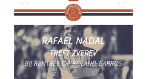 Nadal treft Zverev op Roland Garros.