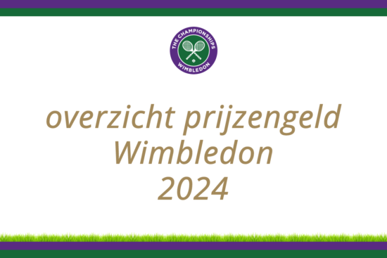 Prijzengeld Wimbledon 2024.