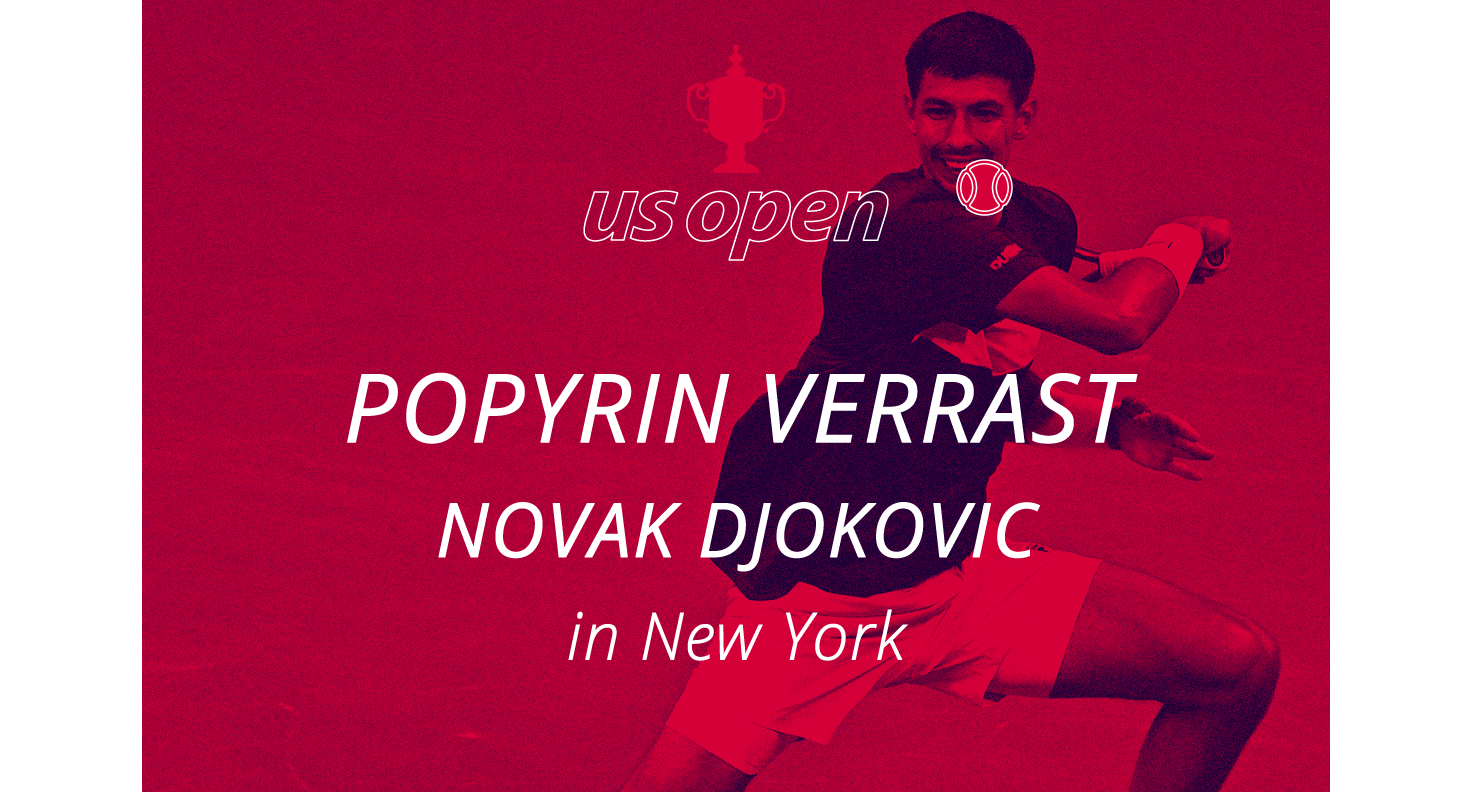 Djokovic verliest van Popyrin op de US open.