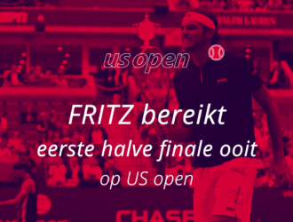 Fritz bereikt halve finale US open