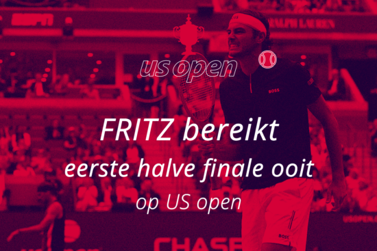 Fritz bereikt halve finale US open