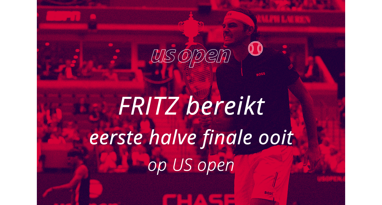 Fritz bereikt halve finale US open