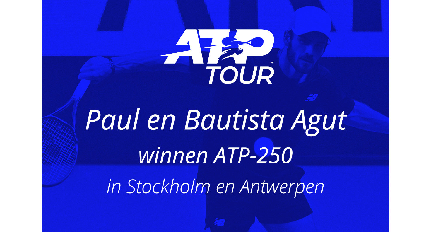 Tommy Paul en Roberto Bautista Agut winnen in Stockholm en Antwerpen