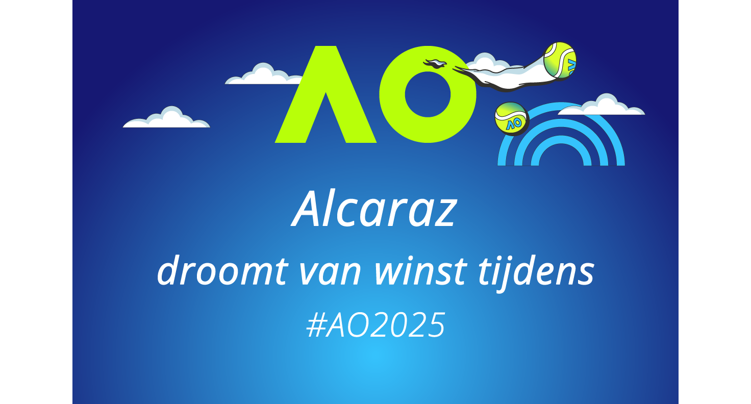 Carlos Alcaraz droomt van winst tijdens de Australian open 2025