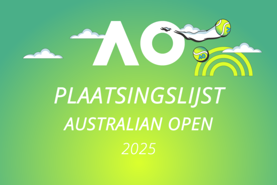 De plaatsingslijst van de Australian open 2025