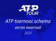 Het volledige toernooi overzicht van het eerste kwartaal op de ATP tour