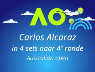 Alcaraz overtuigend naar vierde ronde op Australian open