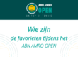 Wie zijn de favorieten tijdens het ABN Amro open