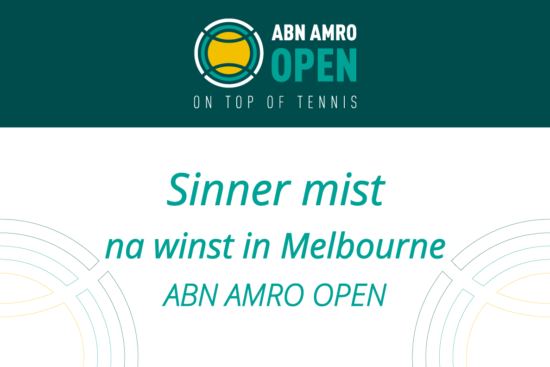 Sinner mist ABN Amro open - Tsitsipas vervanger
