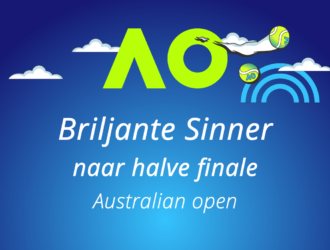 Briljante Sinner naar halve finale Melbourne