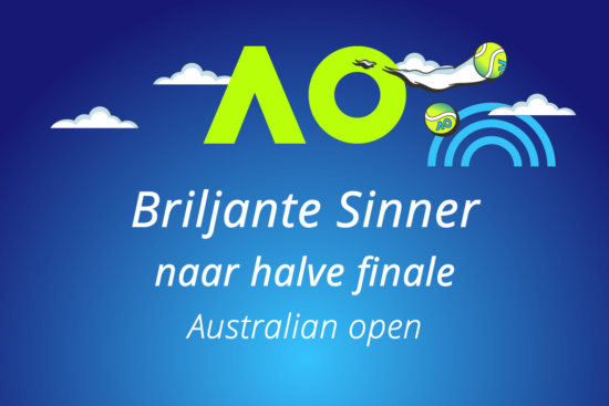 Briljante Sinner naar halve finale Melbourne