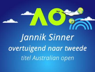 Sinner wint overtuigend Australian open