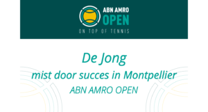 De Jong bereikt eerste halve finale op ATP-tour