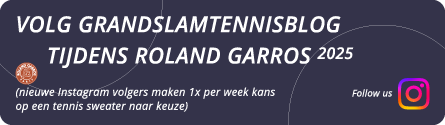 Volg ons op Instagram tijdens Roland Garros 2025 en maak kans op een unieke tennissweater.